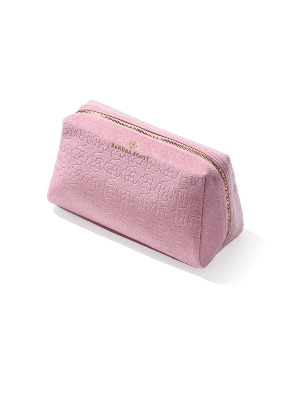 New!Kendra Scott Large Filigree Embossed Cosmetic Pouch/Case Cottagecore Y2K